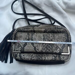 Stylish Snake Print Crossbody Bag by Bueno